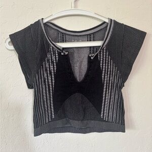 Black and Gray Women's Top